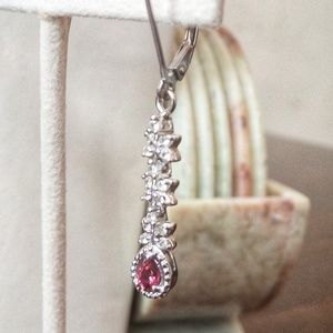 Burmese Spinel & Zircon Earrings